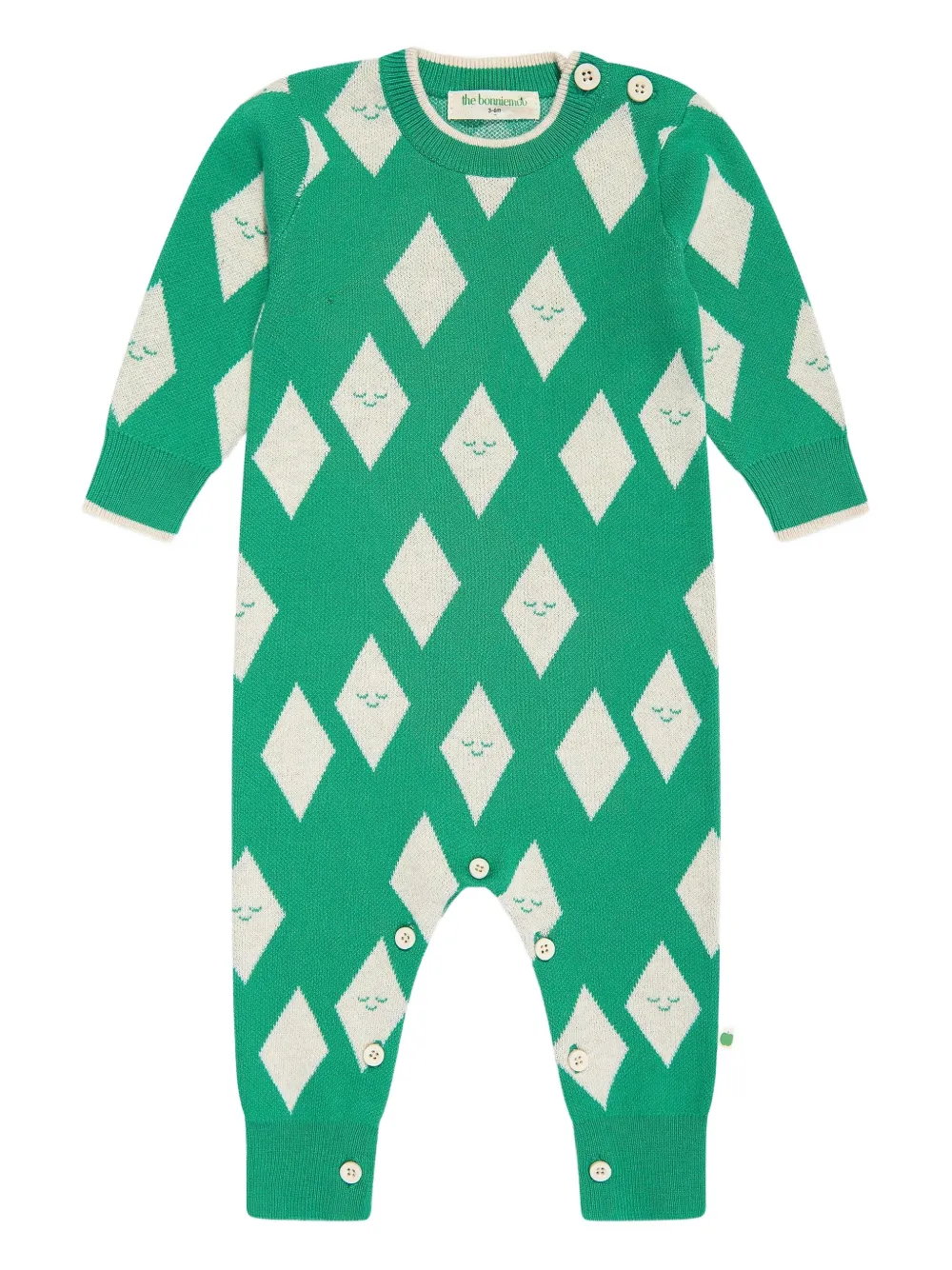 The Bonnie Mob Kids Aster and Damson babywear set - Groen