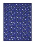 The Bonnie Mob Kids Fawn Cabin knitted blanket - Blue