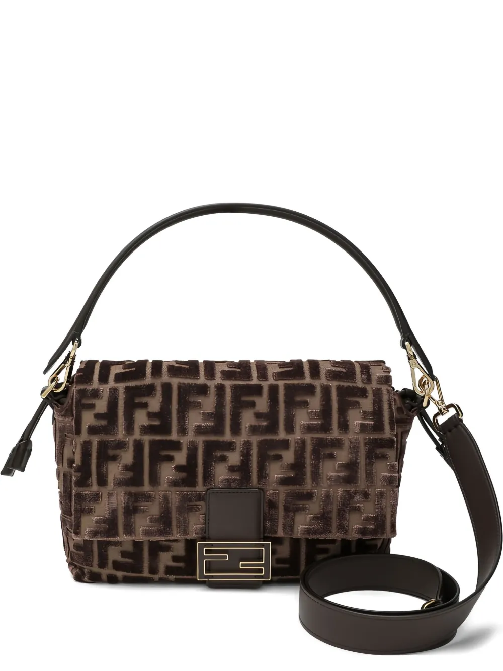 FENDI Mamma Baguette pattern tote bag | Brown | Image 1