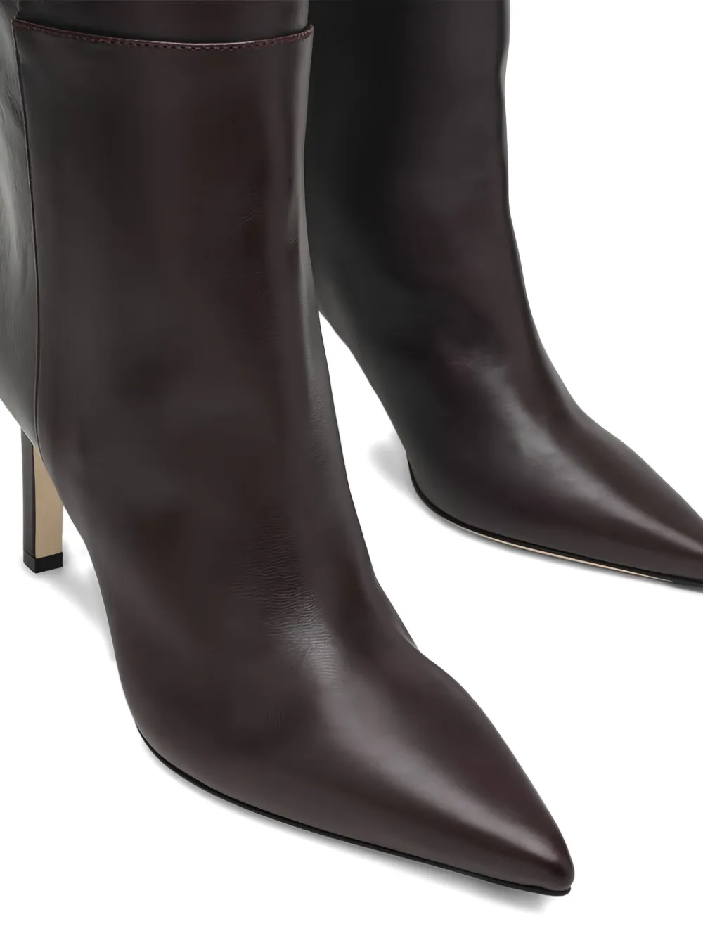 Jimmy Choo 85 mm laarzen met puntige neus Bruin