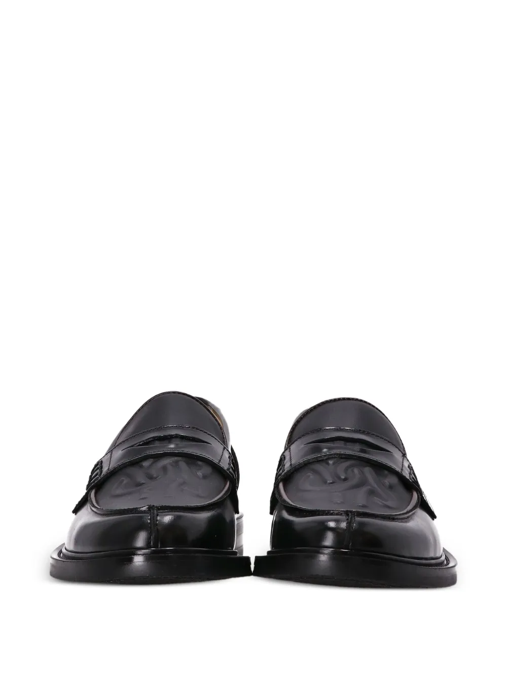 Filling Pieces Leren loafers Zwart