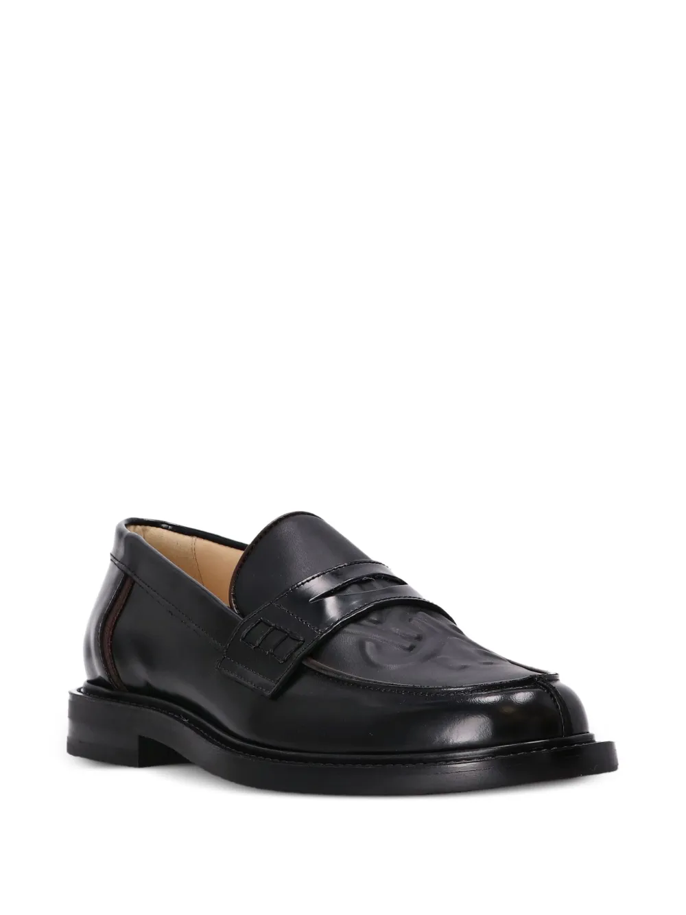Filling Pieces Leren loafers - Zwart