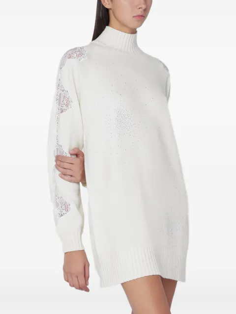 Giuseppe Di Morabito vestido corto con detalles de encaje