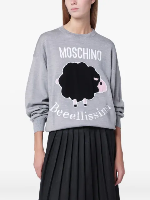 Moschino Fantasia round-neck sweater