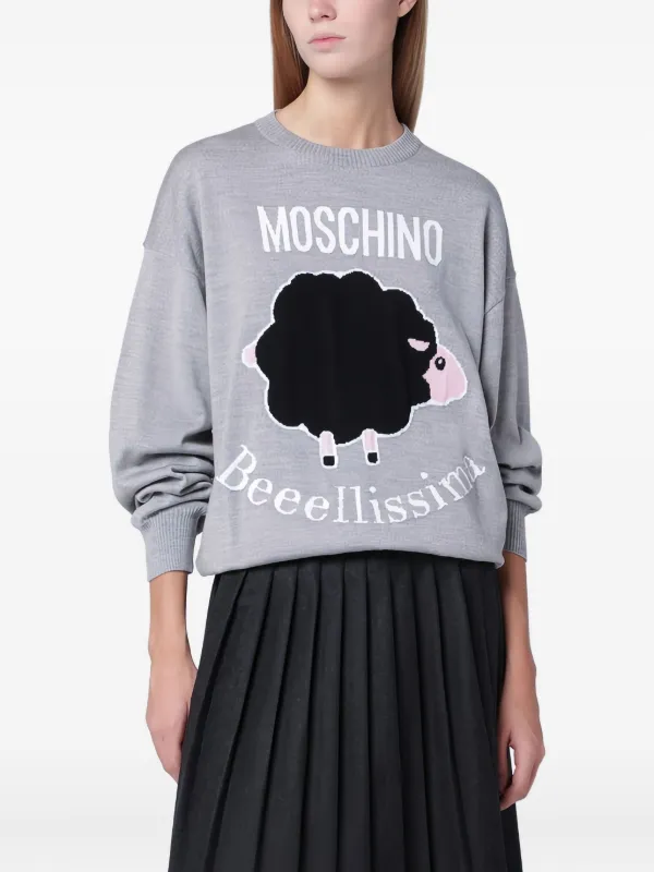 Moschino Fantasia ラウンドネック セーター | グレー | FARFETCH JP