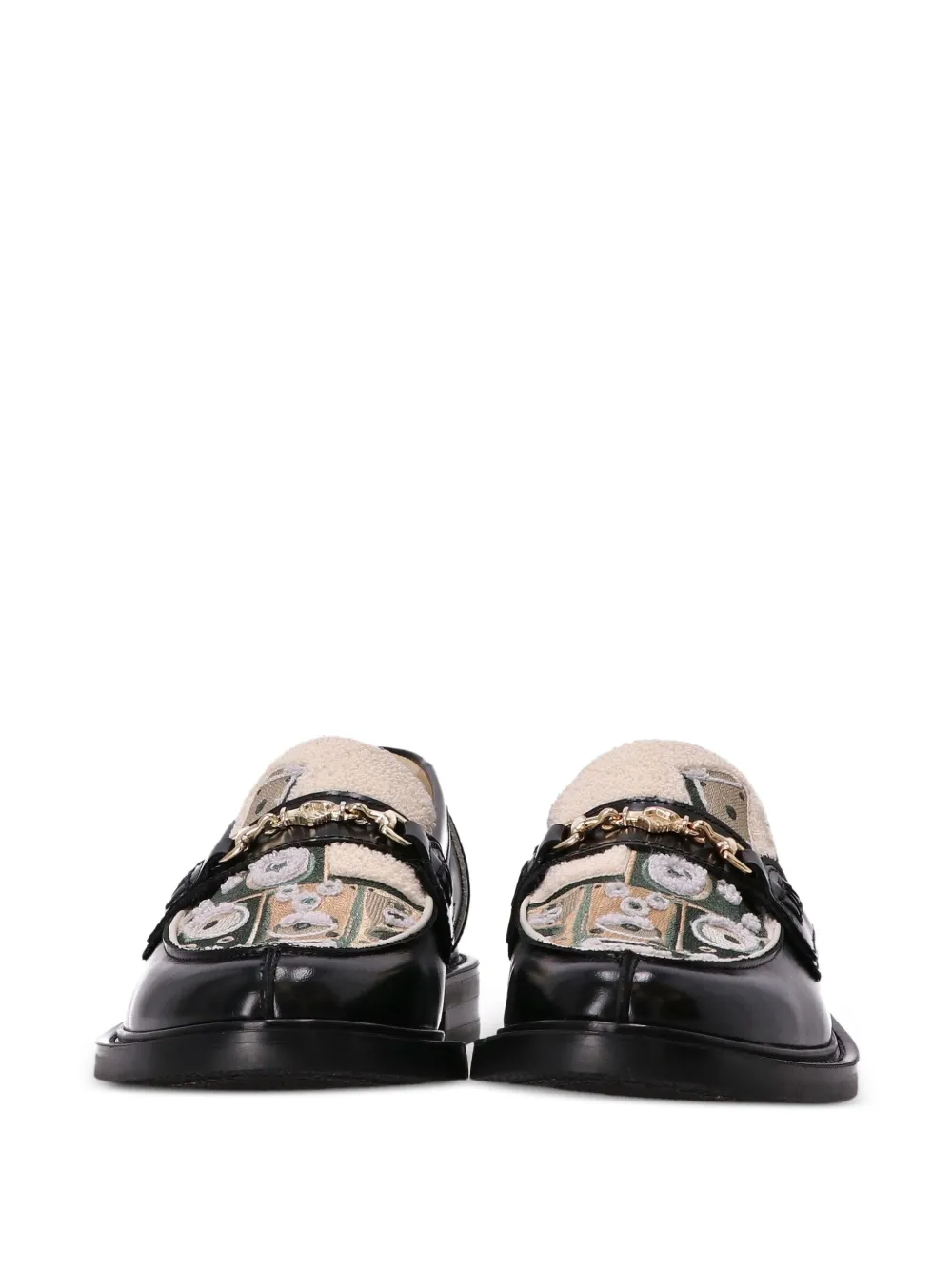 Filling Pieces Leren loafers Zwart