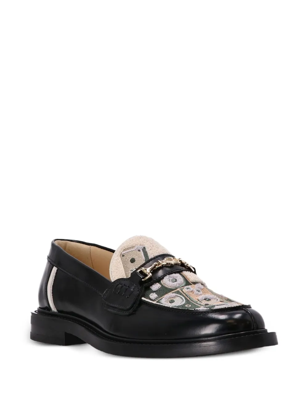 Filling Pieces Leren loafers - Zwart