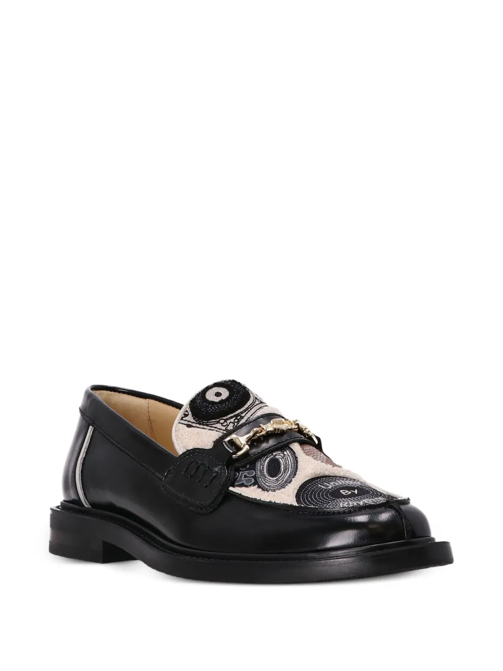 Filling Pieces graphic-pattern leather loafers | Image 2
