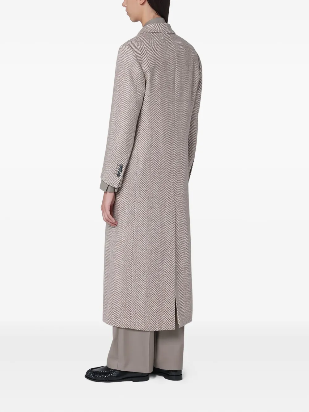 Tagliatore Jas met dubbele rij knopen Beige