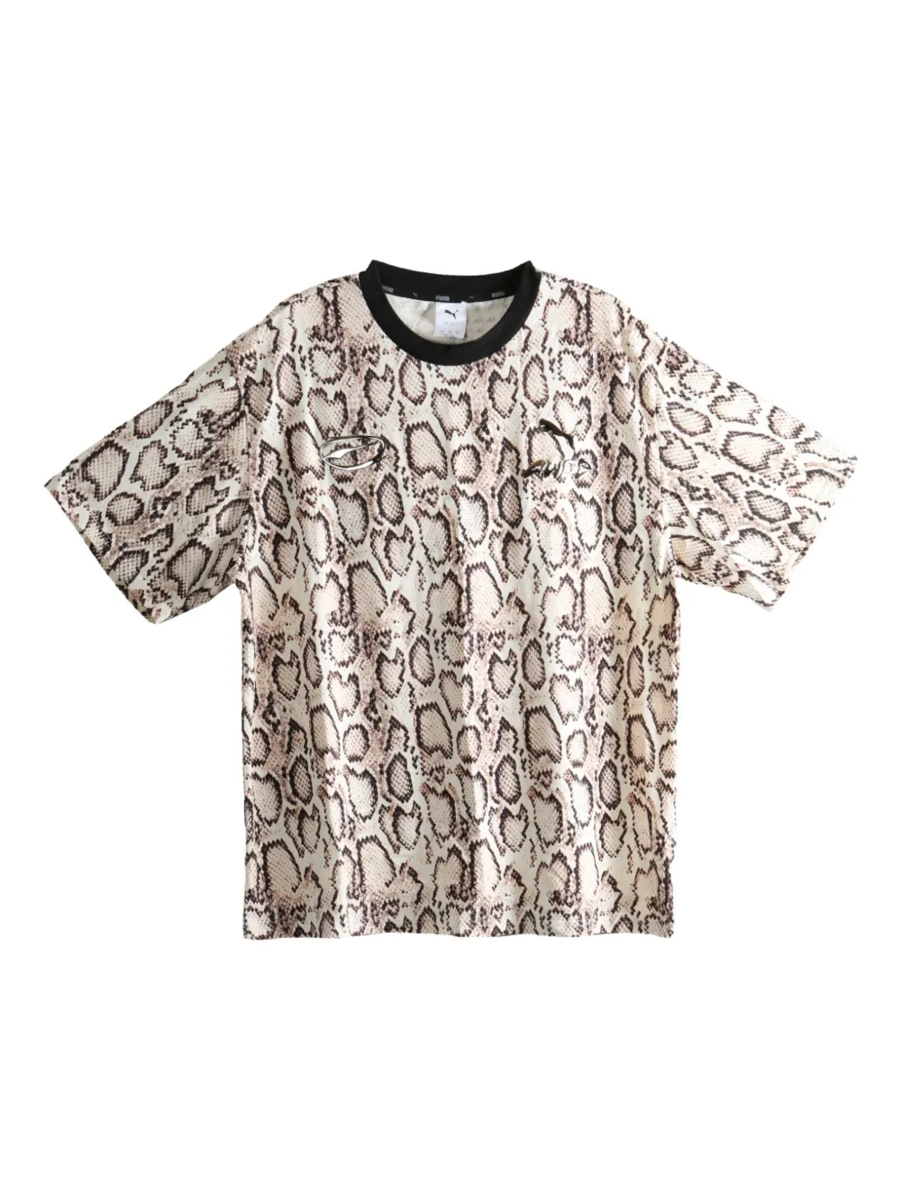 Puma Snake-print T-shirt In Neutral