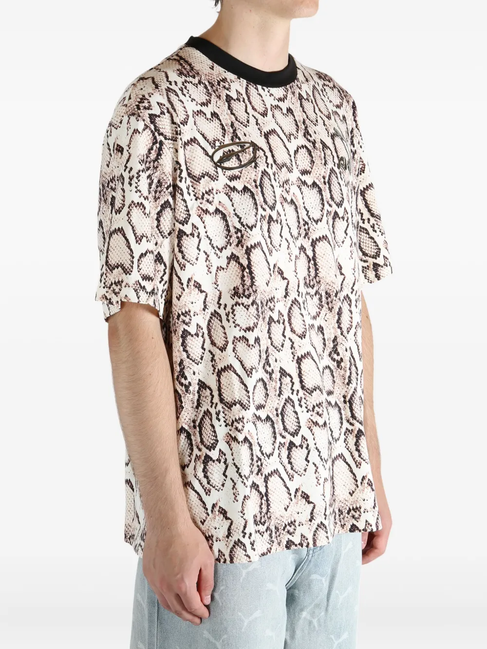 Puma Snake-print T-shirt In Neutral