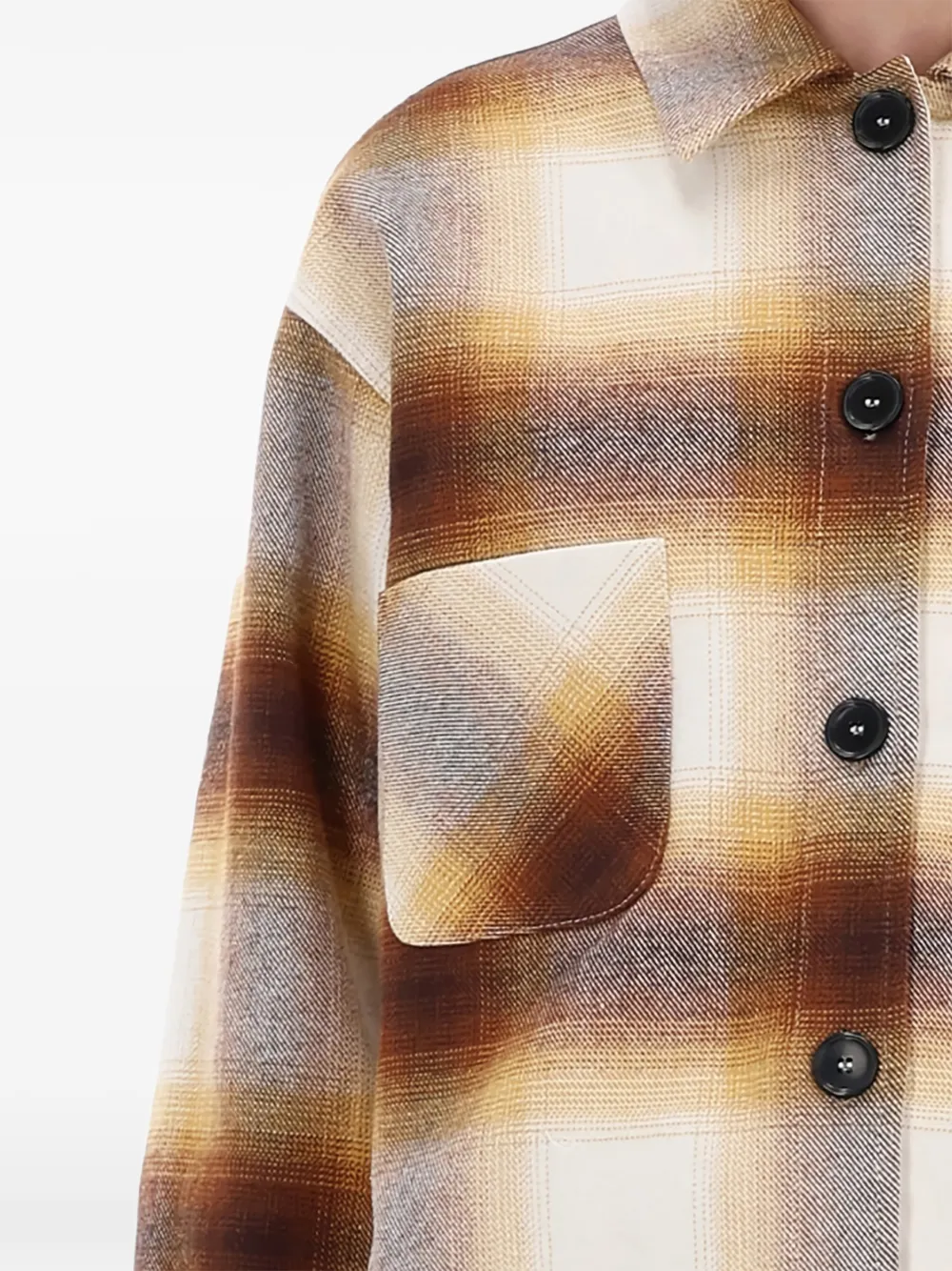 AMISH plaid-pattern pocket overshirt | Shirts | Image 2