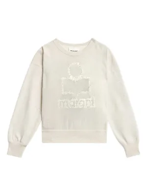Off-White OW-print Cotton Sweatshirt | White | FARFETCH