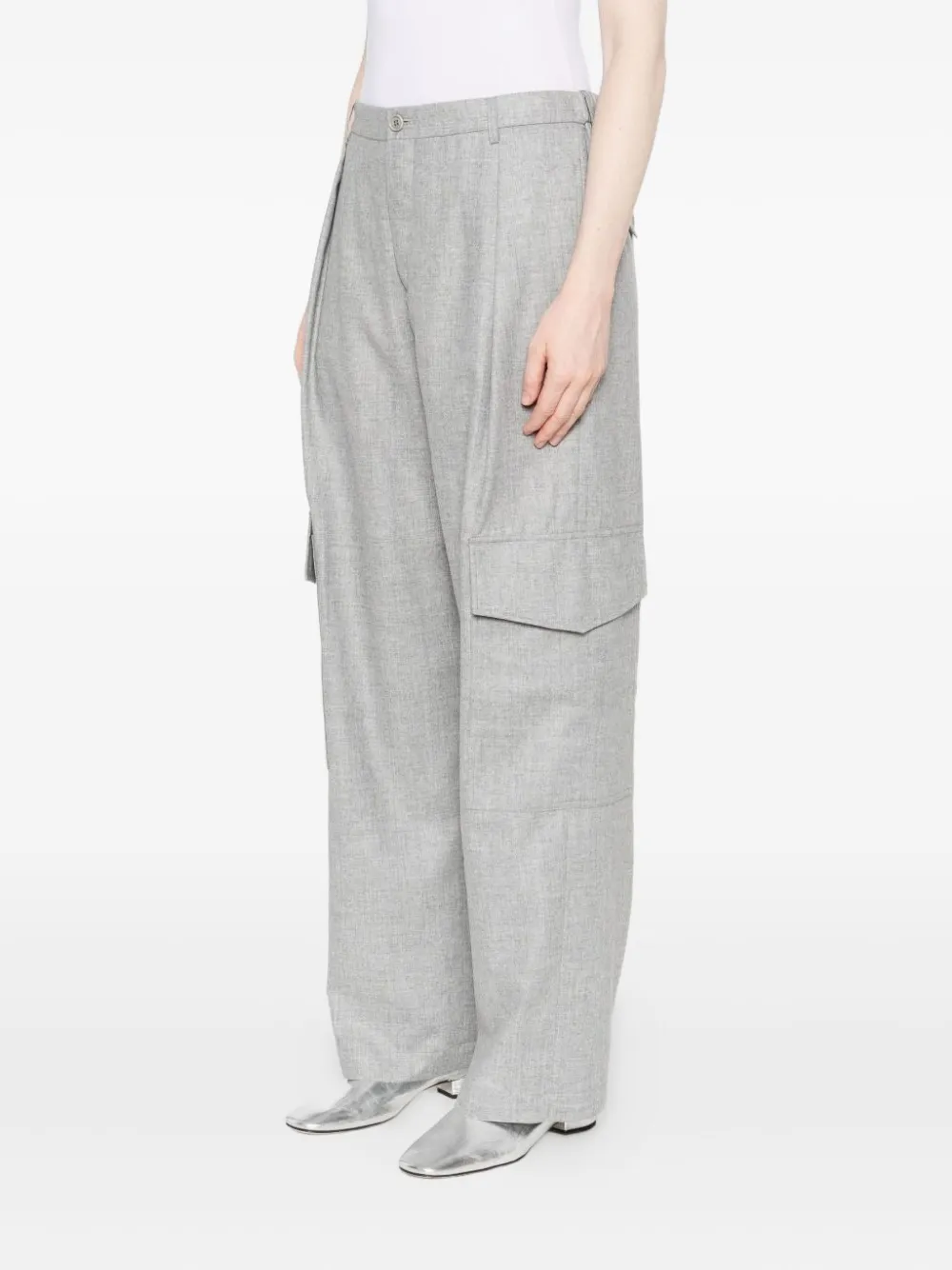 ASPESI Cargo plooibroek Grijs