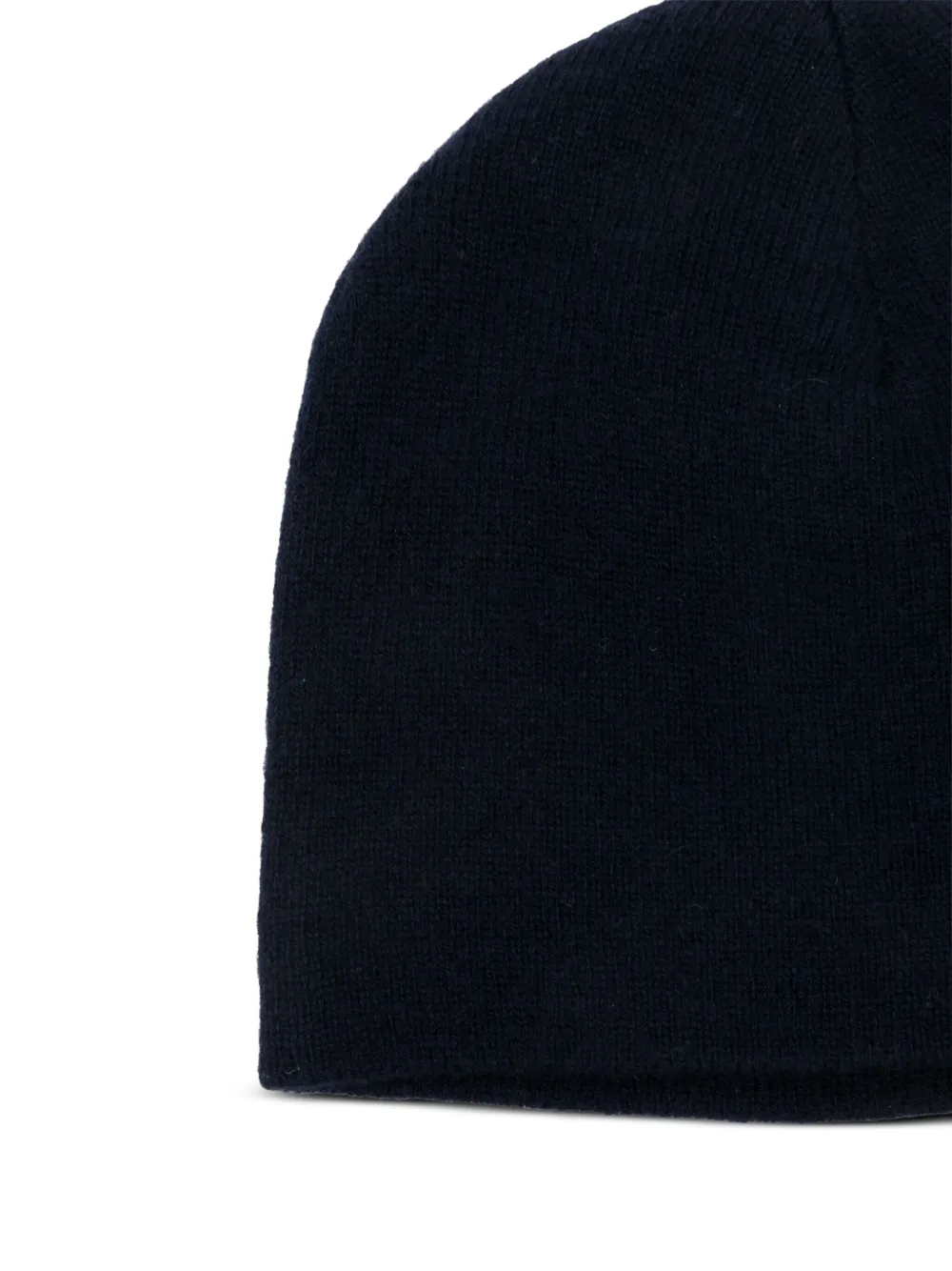 Aspesi Wool Blend Beanie Hat In Blue