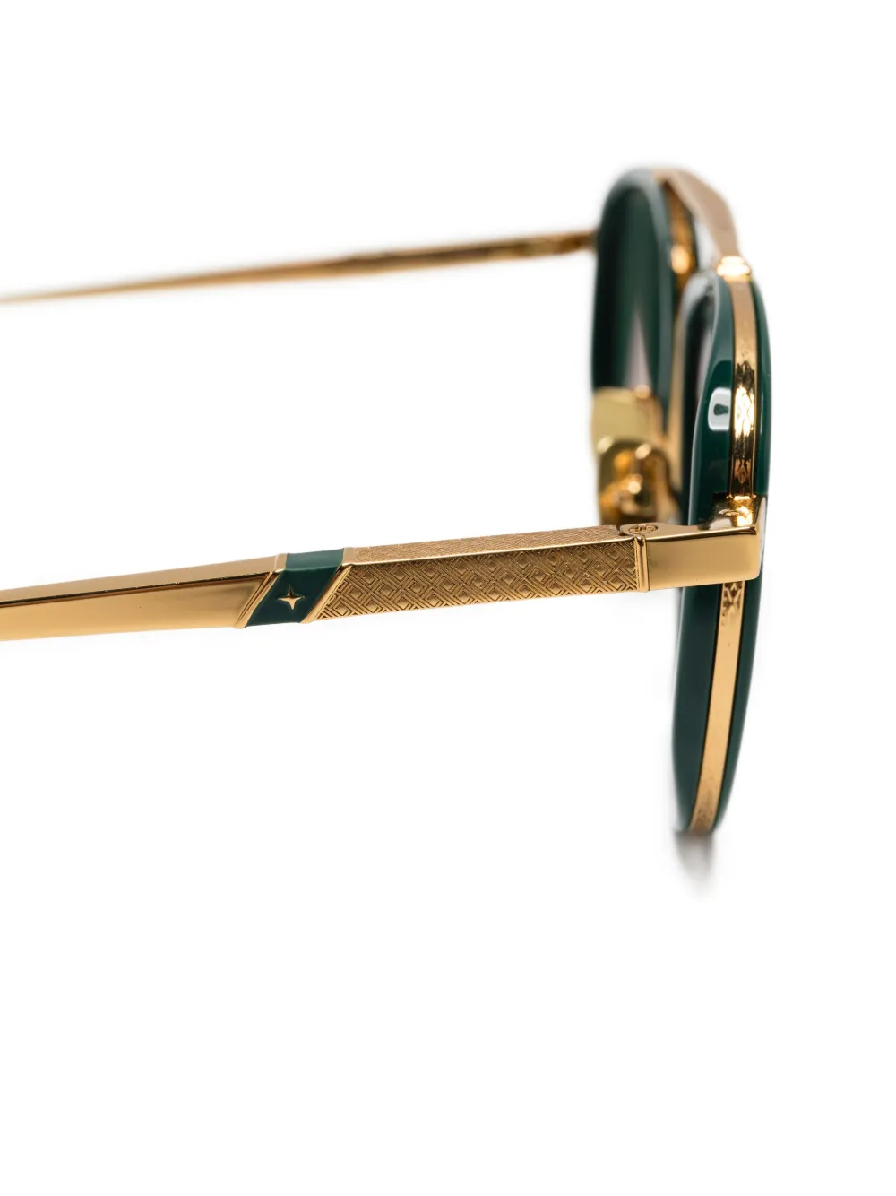 Leisure Society Lucienne zonnebril met piloten montuur Groen