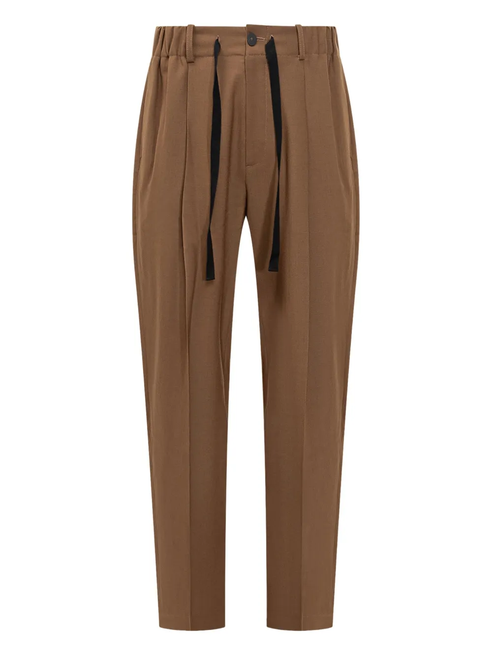 Studio Nicholson  elasticated-drawcord trousers | Brown | Image 1