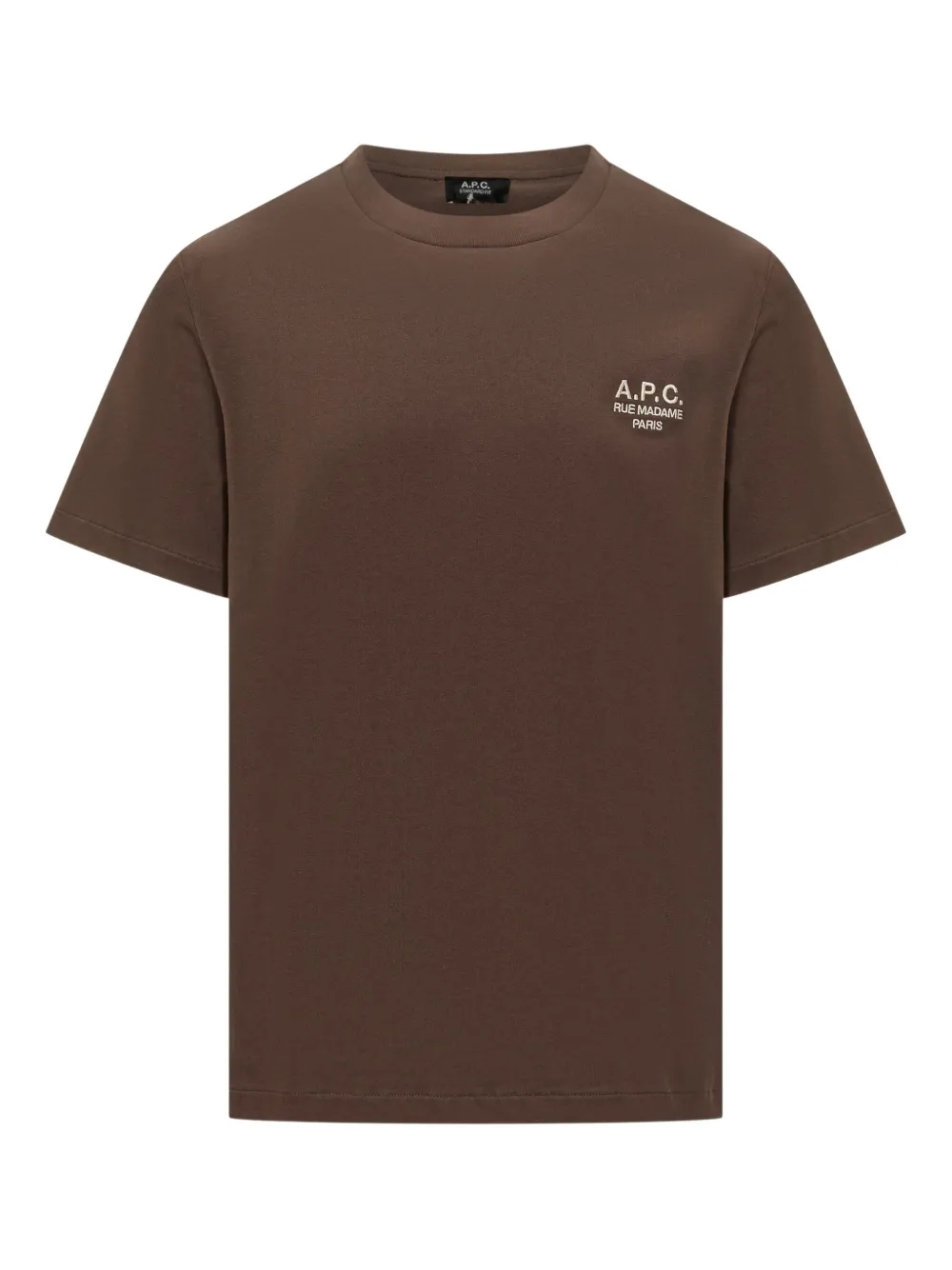 A.P.C. logo-motif T-shirt | Brown | Image 1