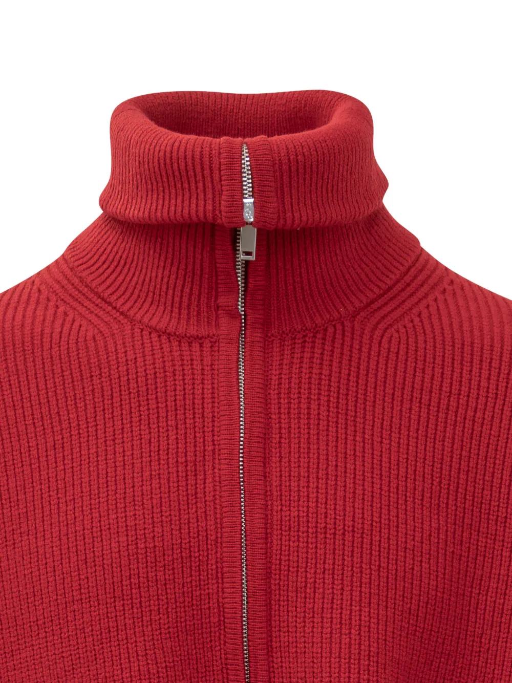Studio Nicholson Sandos Zip Sweater In Red