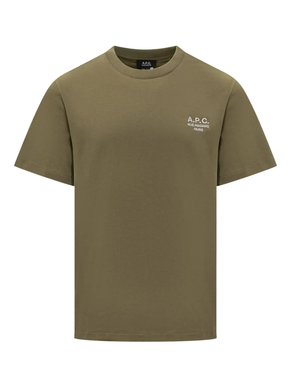 A.p.c. Logo T-shirt In Green