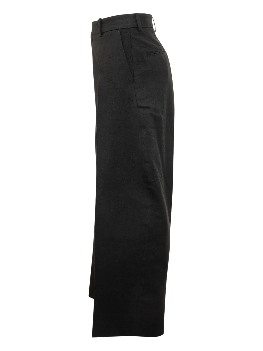 Studio Nicholson Curved Full-length Trousers In Black