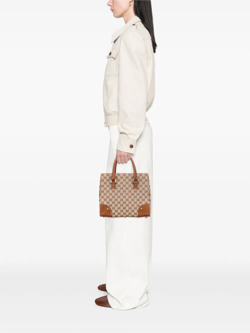 Gucci Pre-Owned 2000-2015 GG Canvas Nailhead handbag | Pre-Owned | Image 2