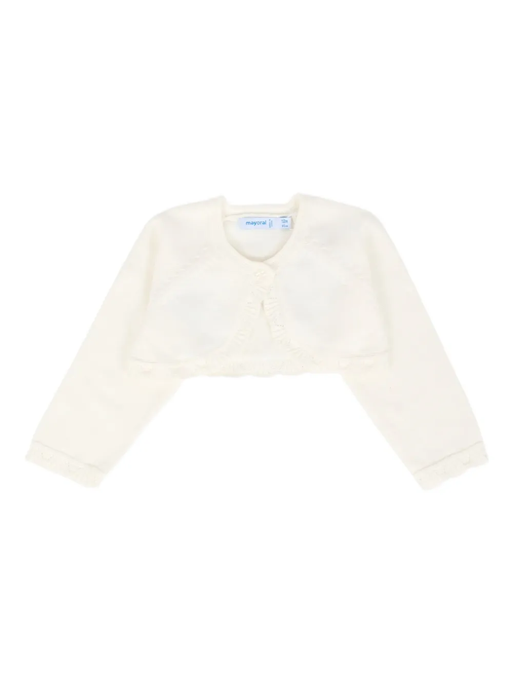 Mayoral cropped cardigan | Neutrals | Image 1
