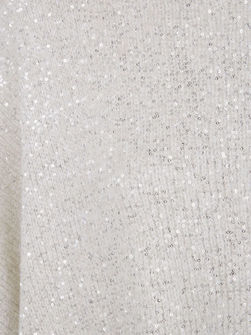 D Exterior Sequin-embellished Coat In White