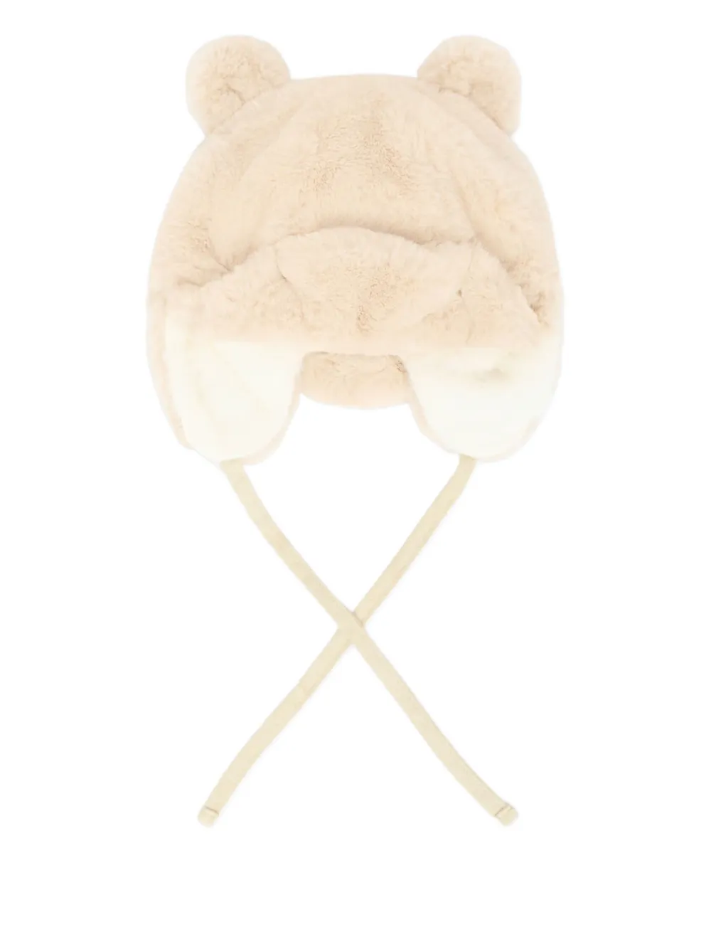 Mayoral bear-ear hat and scarf set - Beige