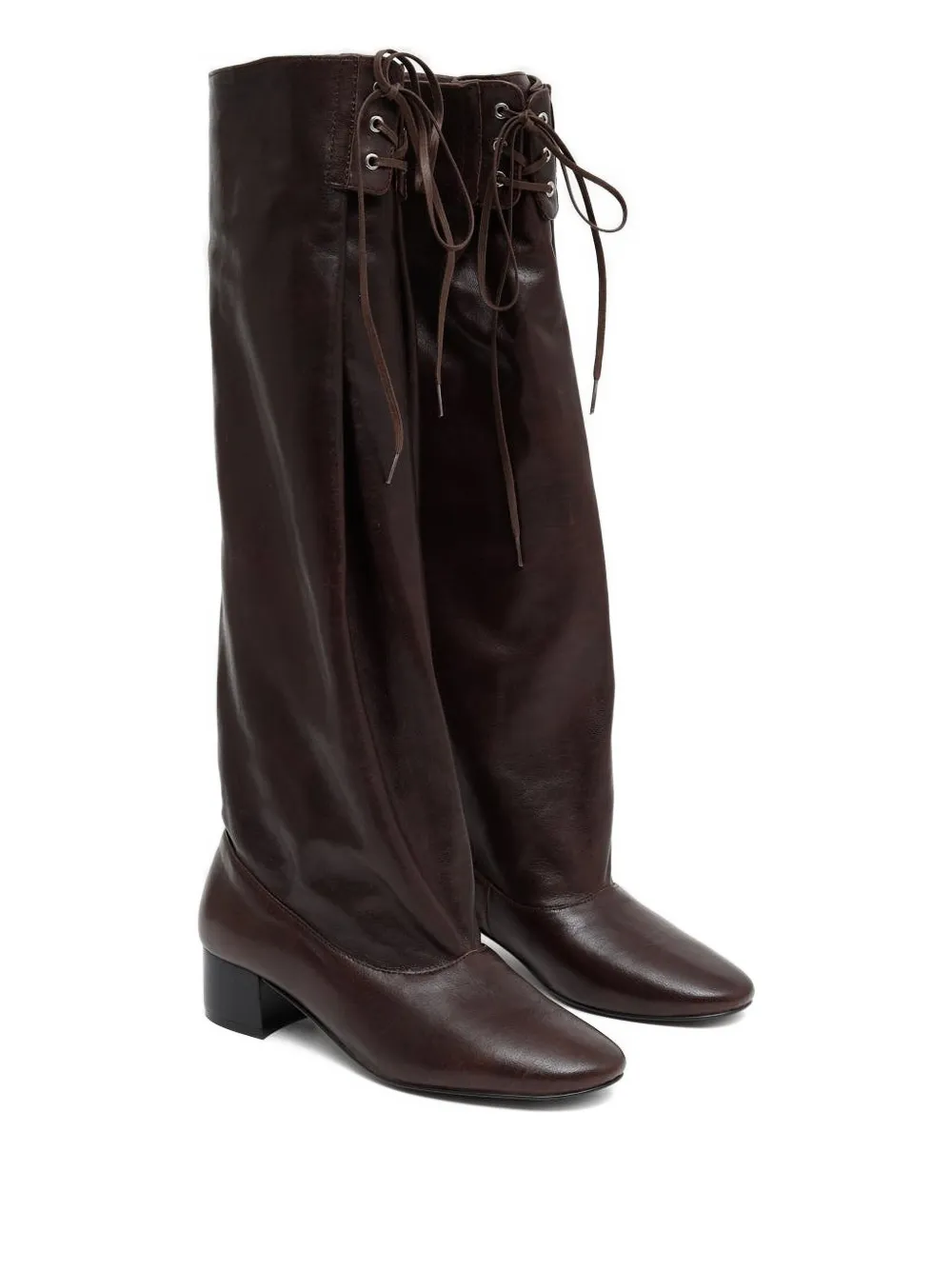 Paloma Wool Victoria Lace-up Heeled Boots In Brown