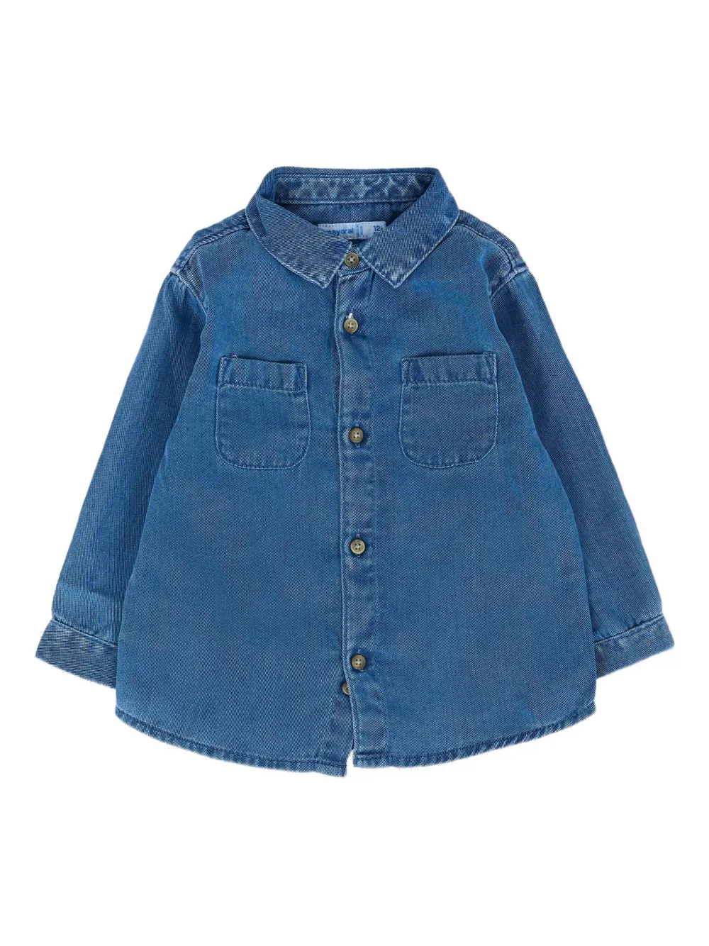 Mayoral denim long-sleeve shirt | Blue | Image 1