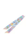 Hermès Pre-Owned 2010-2025 Funny Ice Cream Silk Twilly Scarf scarves - Blue