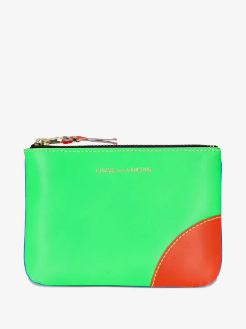 Comme Des Garçons Wallet Super Fluo zip wallet