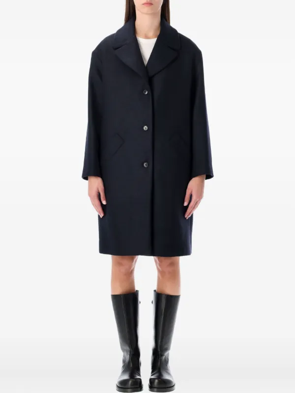 A.P.C. Ninon ボタン コート | ブルー | FARFETCH JP