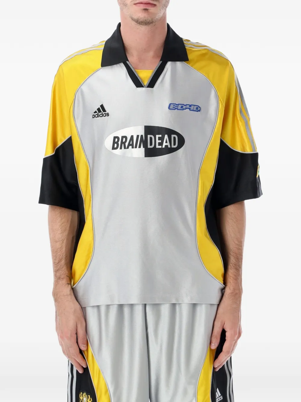 adidas x Brain Dead soccer jersey - Grigio