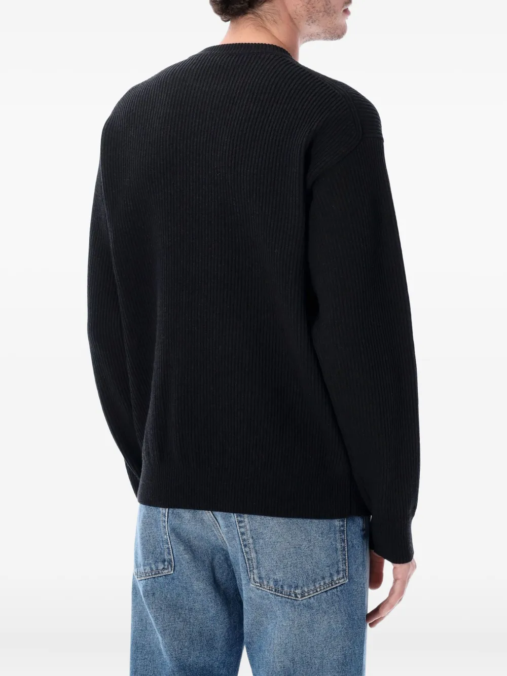 Auralee crew-neck sweater - Zwart