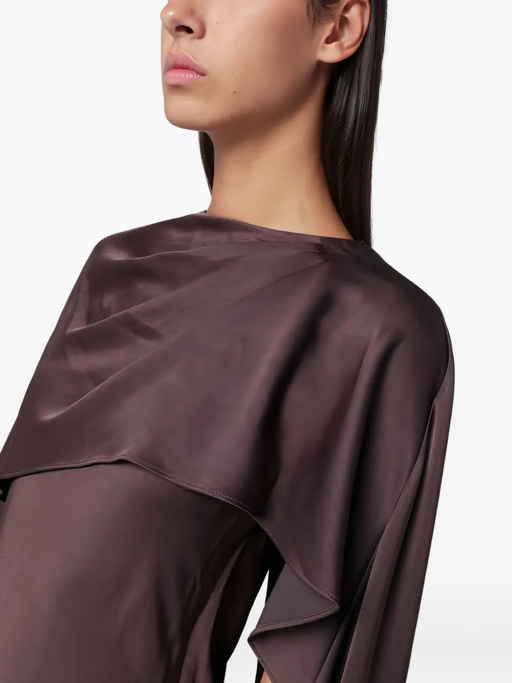 Simkhai Maxi-jurk met cape detail Bruin