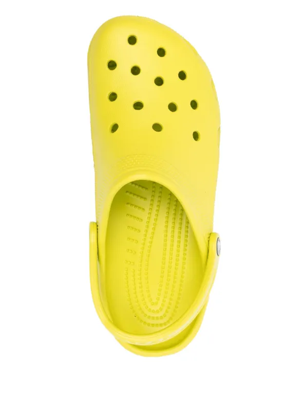 Crocs Classic Perforated Clogs | Yellow | FARFETCH display picture 2