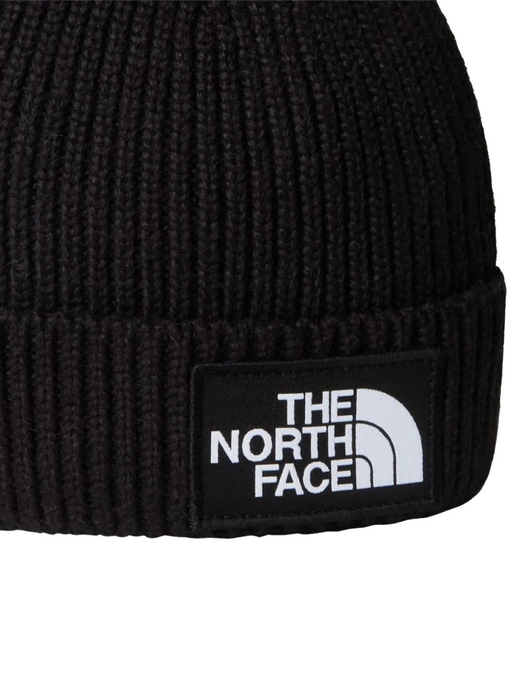 The North Face Kids Muts met logopatch - Zwart