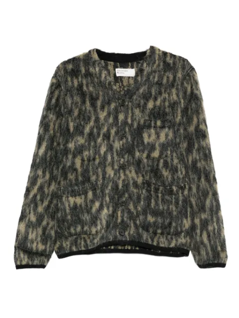 Universal Works cárdigan con animal print