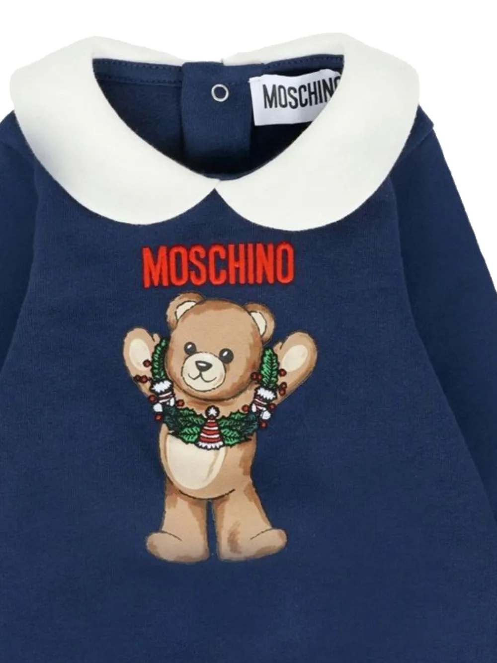 Moschino Kids Katoenen babypakje Blauw