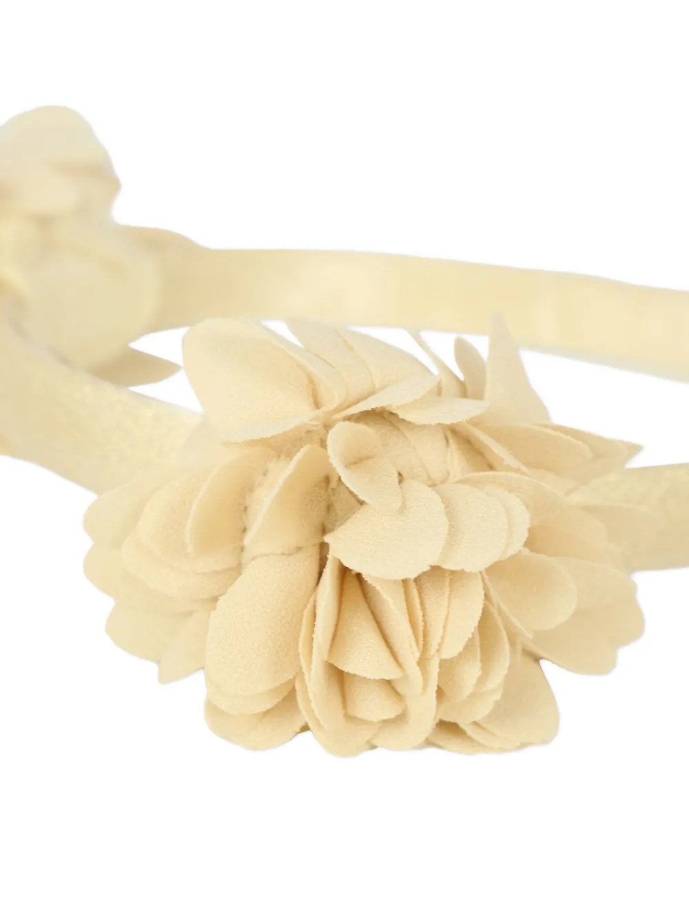 Mayoral Flower-embellished Headband In Yellow