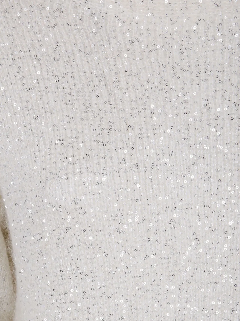 D Exterior D.exterior Boatneck Sequins Soft Long Sweater In Gray