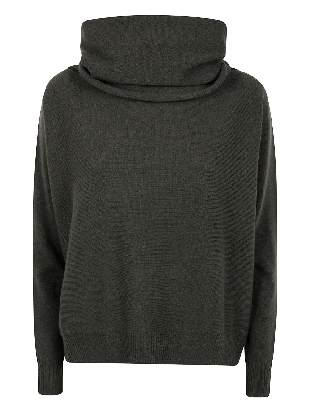 D Exterior Turtleneck Long-sleeved Sweater In Gray