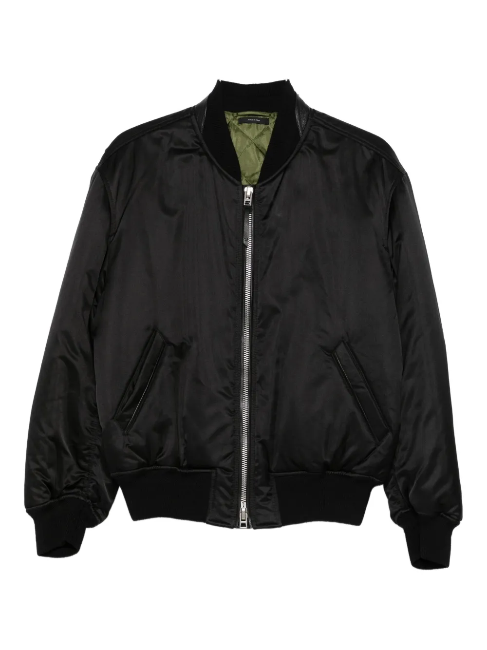 TOM FORD silk bomber jacket | Black | Image 1