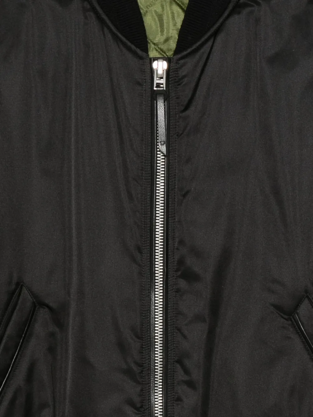 Tom Ford Silk-satin Padded Bomber Jacket In Black