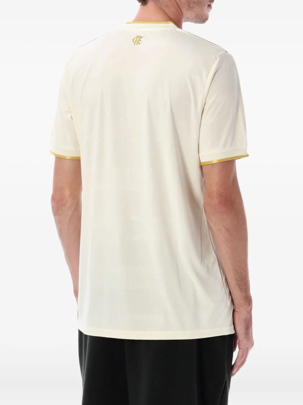 Adidas Originals striped V-neck T-shirt - Beige