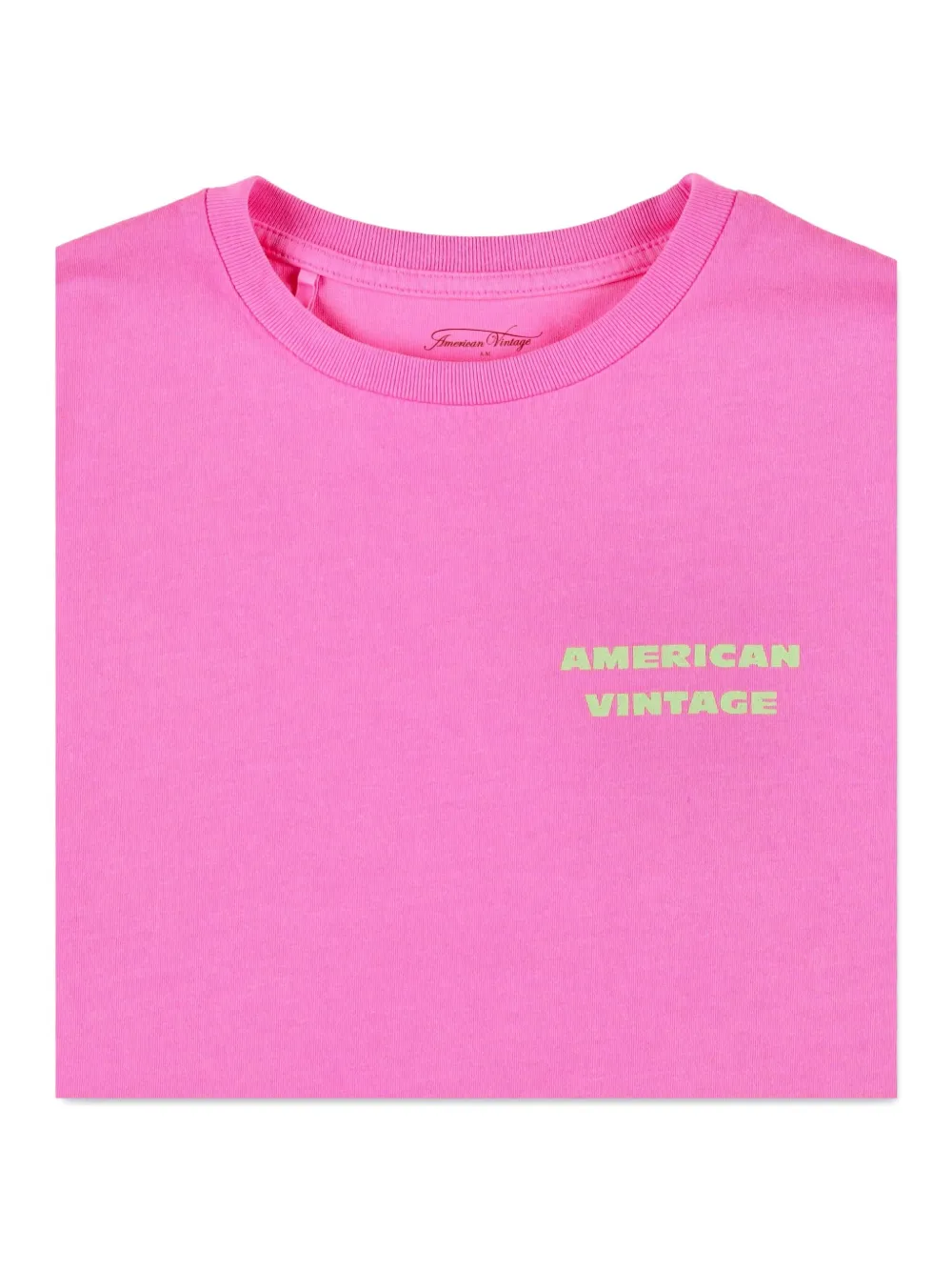 American Vintage Kids T-shirt met logoprint Roze