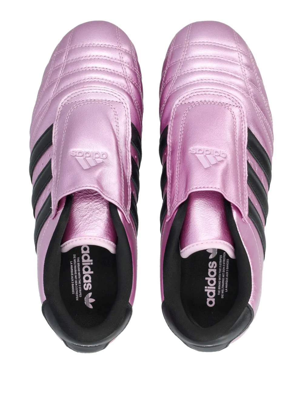 adidas Taekwondo gestreepte slip-on sneakers Roze