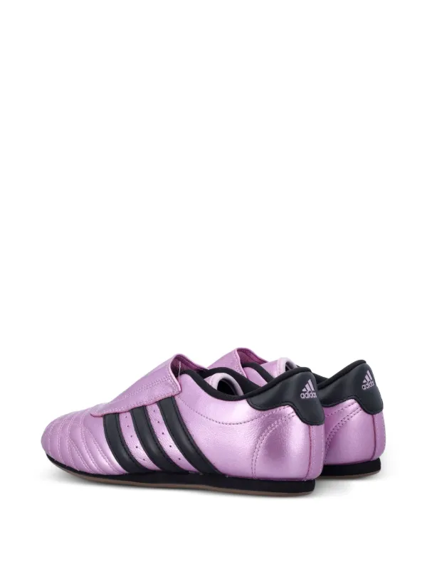 adidas gazelle silver green womens Croc-Embossed Italian Luxe Slip-On Sneakers